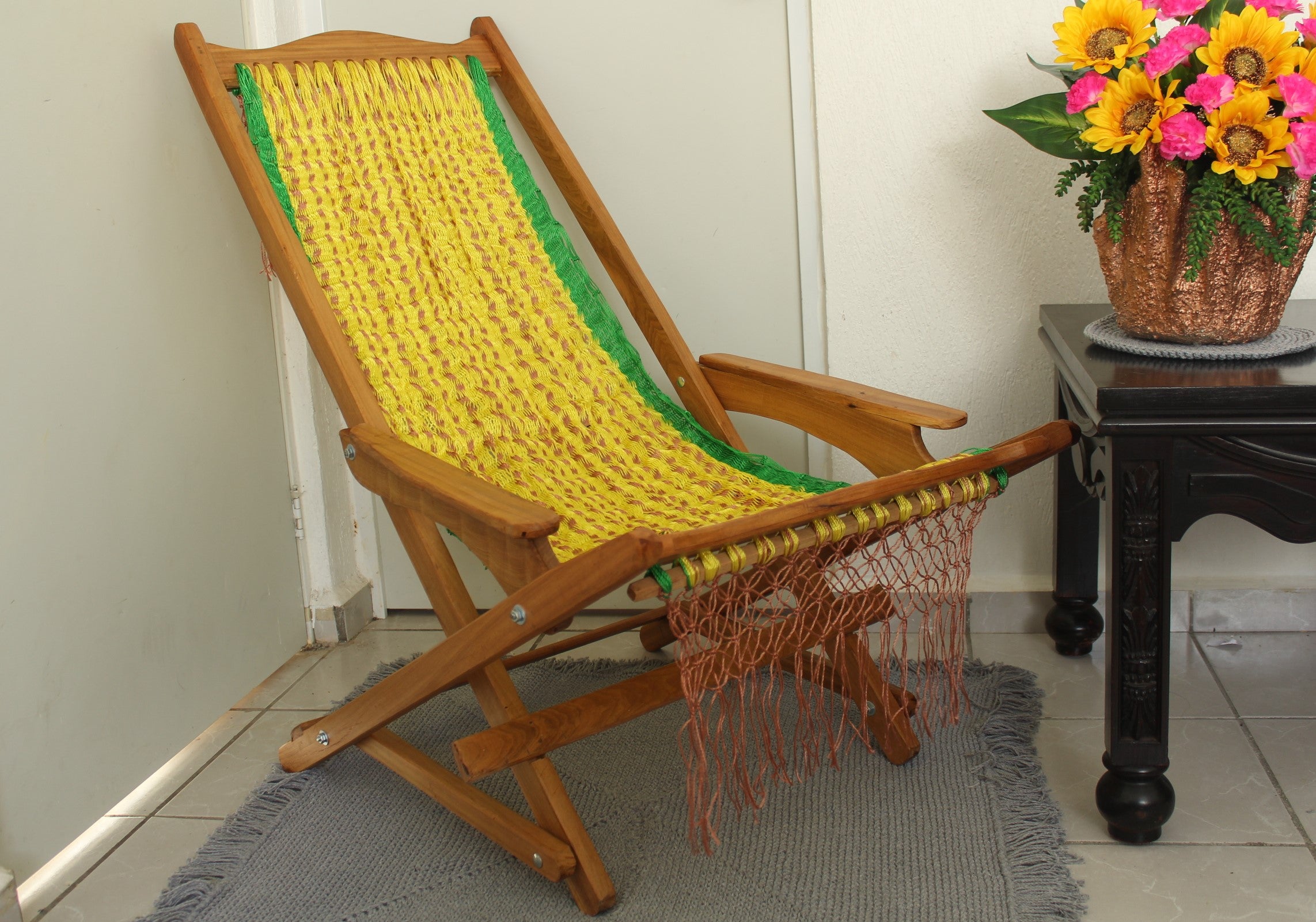 Silla Hamaca Yucateca Mecedora Artesanal Diseño Piña hamacas vinalay