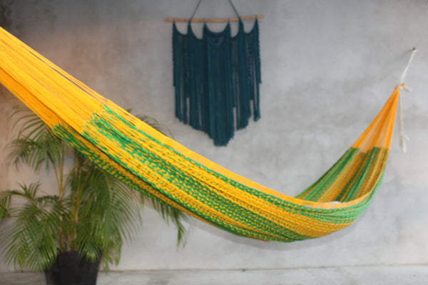 Hamacas Yucatecas Matrimonial Urdida A Mano Hilo Nylon