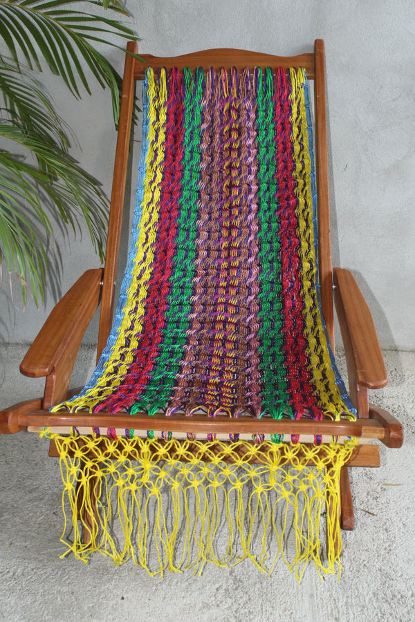 Silla Hamaca Yucateca Mecedora Artesanal Diseño Pitaya
