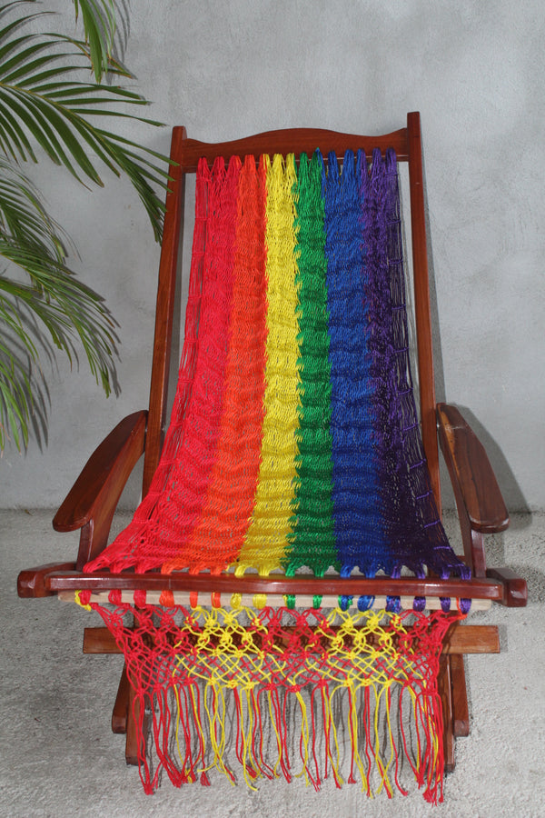Silleta Mecedora Yucateca Plegable Arcoiris