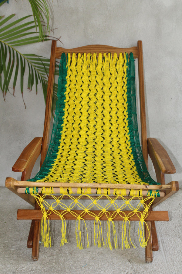 Silla Hamaca Yucateca Mecedora Artesanal Diseño Piña