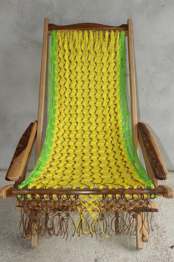 Silla Hamaca Yucateca Mecedora Artesanal Diseño Piña