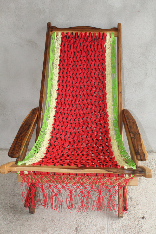 Silleta Mecedora Yucateca Plegable Artesanal Modelo Sandia