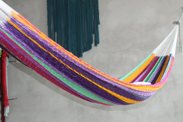 Hamacas Yucatecas Matrimonial Urdida A Mano Hilo Nylon