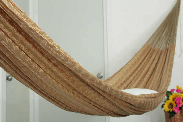 Hamaca Matrimonial Urdida A Mano Hilo Nylon