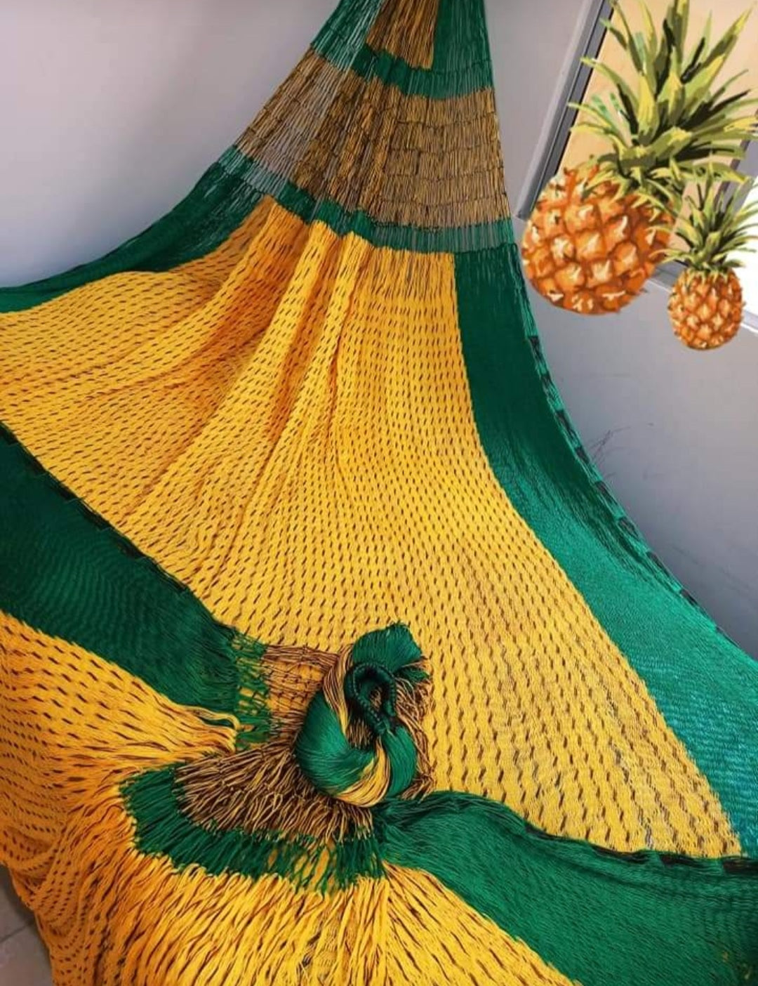 Hamaca Artesanal Tamaño Jumbo de Hilo Nylon Modelo Piña – hamacas vinalay